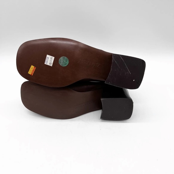 Vintage 90s Sam & Libby Square Toe Block Heel Chelsea Boots Leather Size 7.5 - Picture 7 of 7